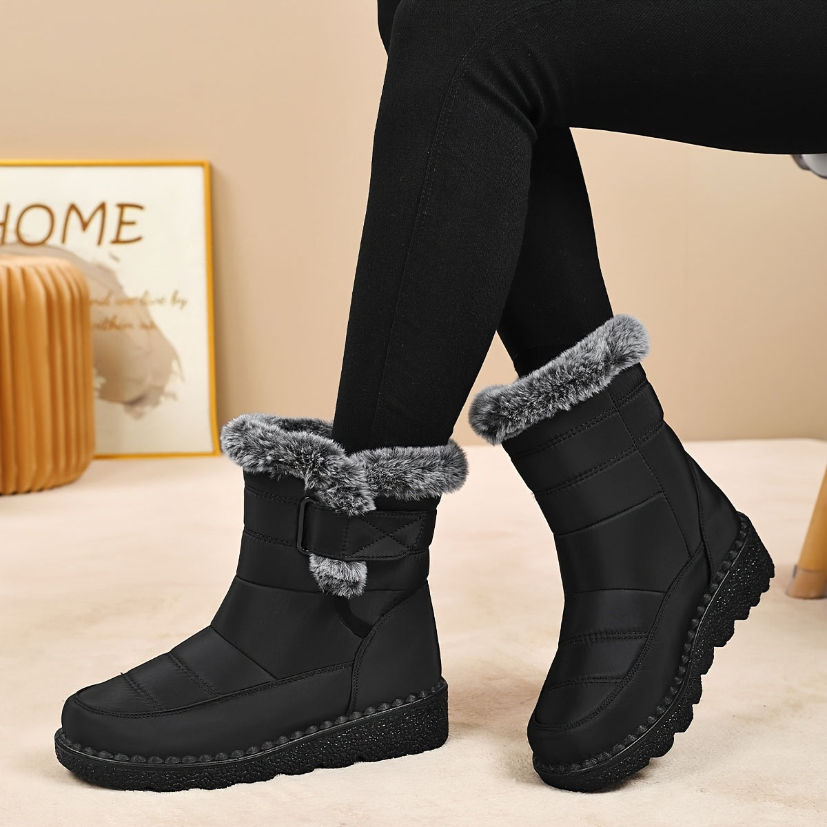 Bottes femmes doublées polaire du 35 au 41 MAEJORKEN