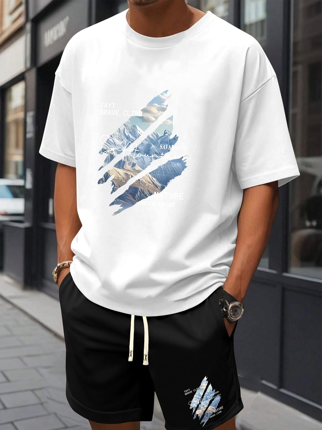 Ensemble t-shirt et short décontractée du S au 2XL