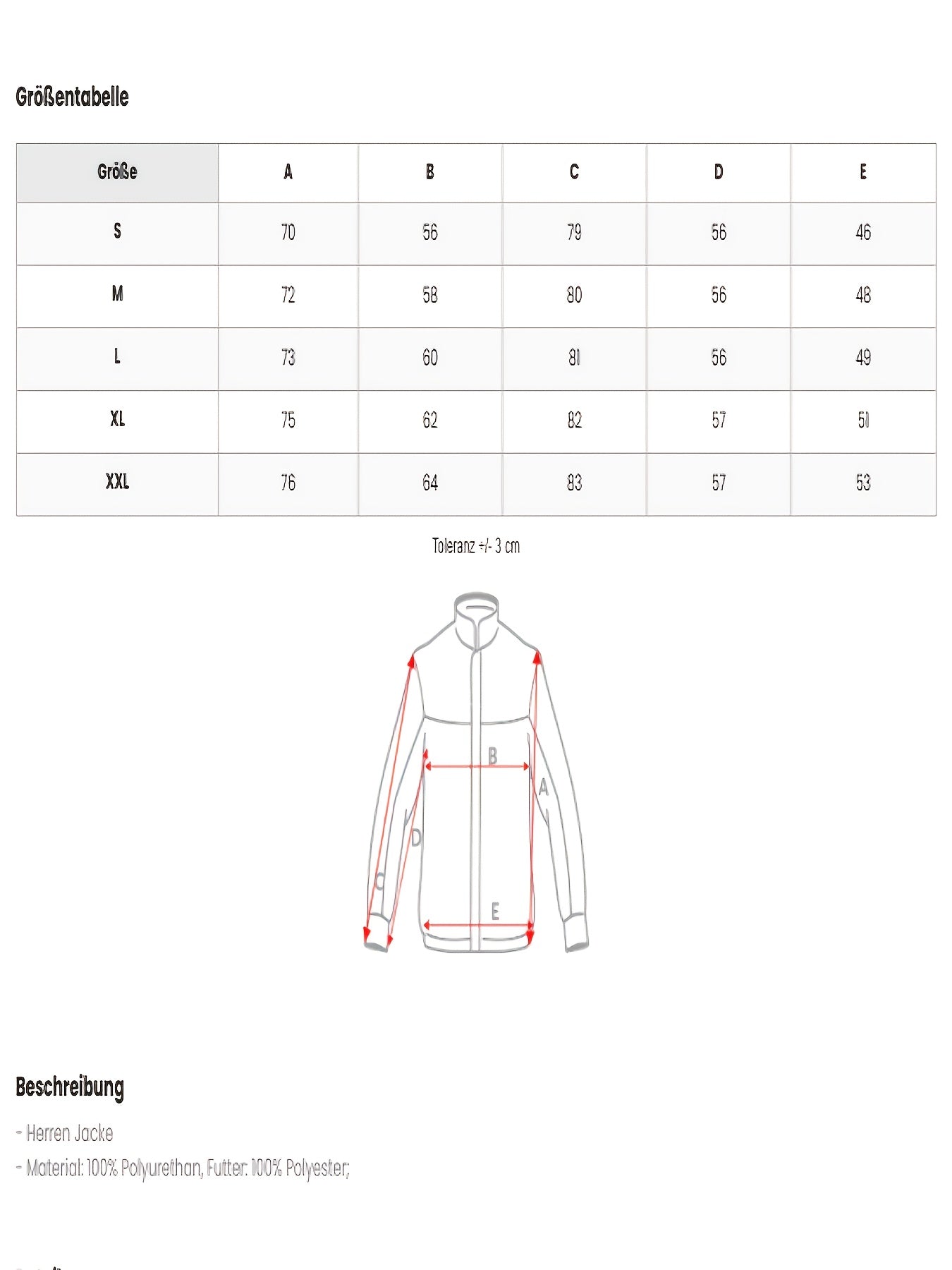 Blouson chaud à capuche d hiver du S au 2XL