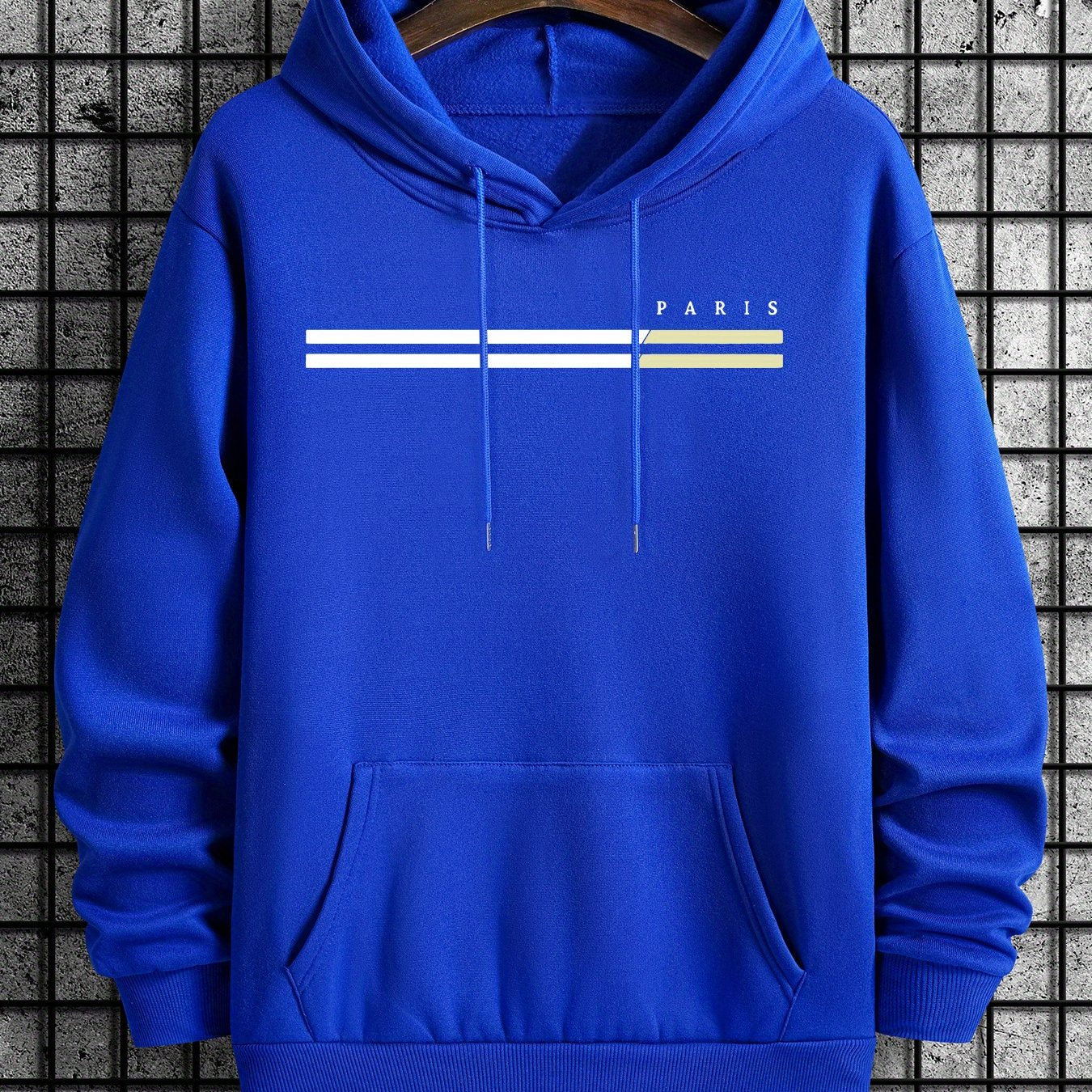 Sweat à capuche homme imprimé graphique (paris) du 2XL au 5XL