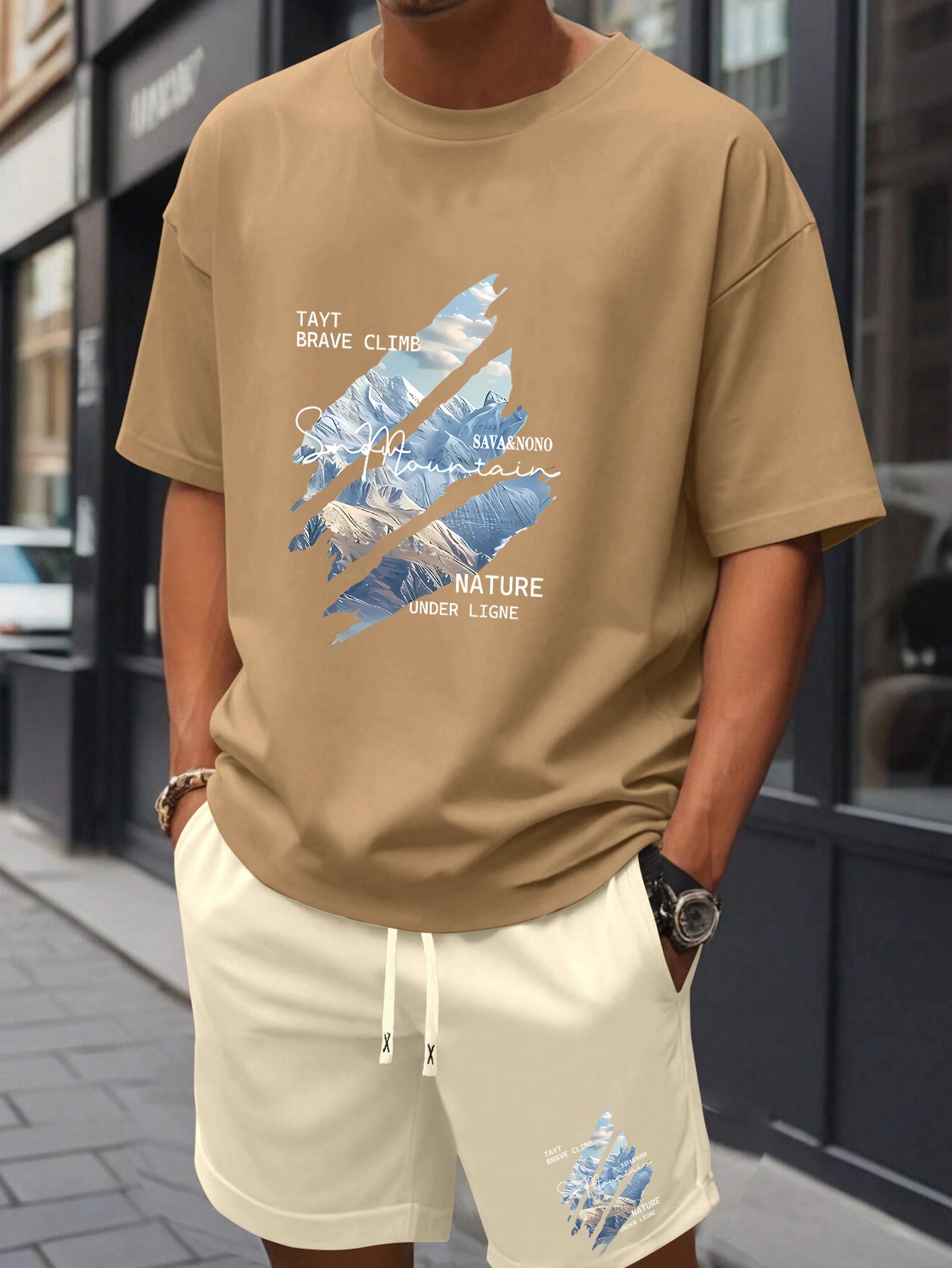 Ensemble t-shirt et short décontractée du S au 2XL