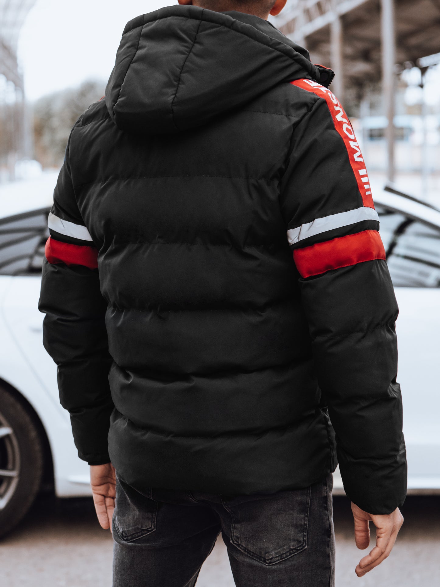 Blouson d hiver avec capuche amovible col montant du M au 2XL