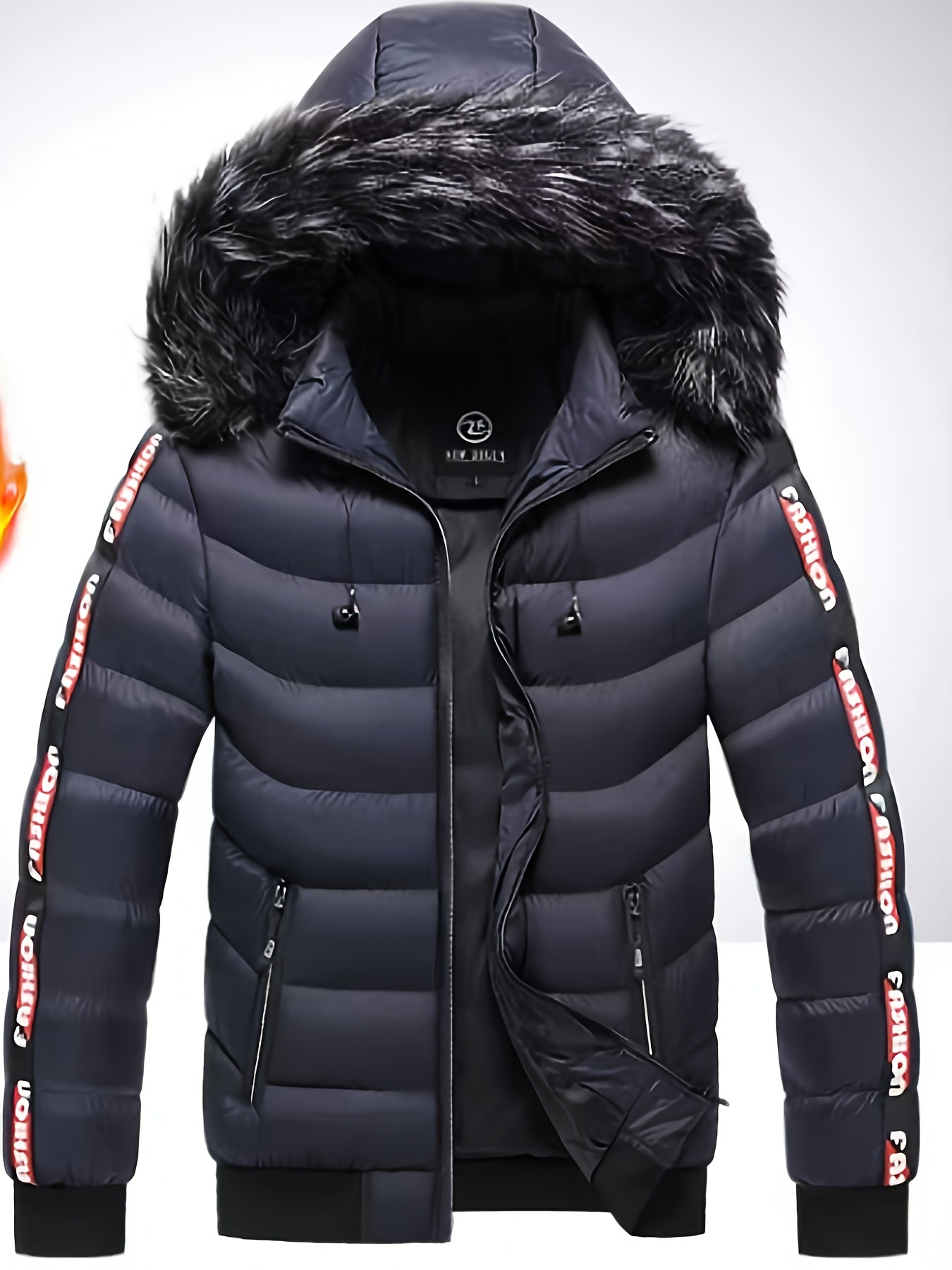 Blouson à capuche grande taille avec doublure du 2XL au 7XL