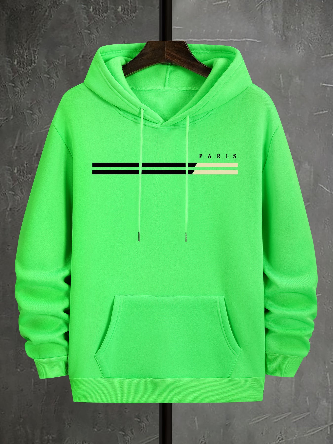 Sweat à capuche homme imprimé graphique (paris) du 2XL au 5XL