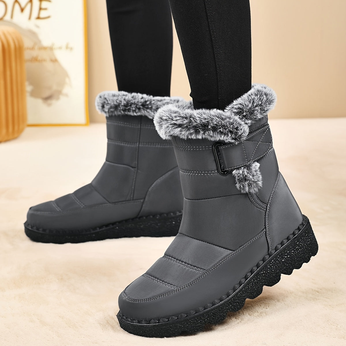 Bottes femmes doublées polaire du 35 au 41 MAEJORKEN