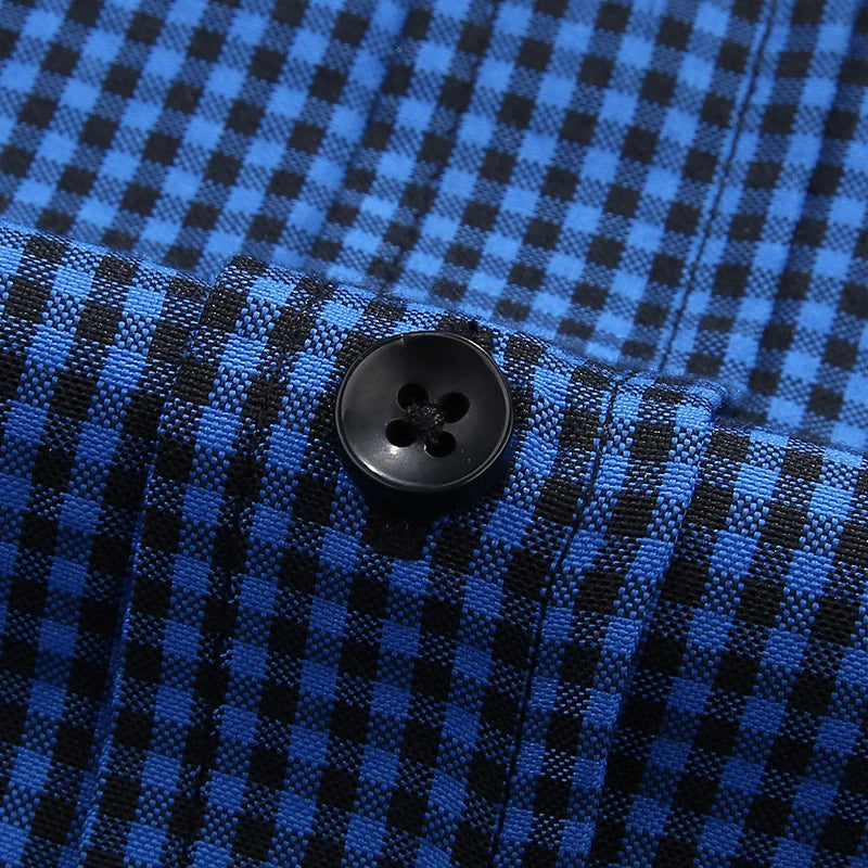 Chemises à carreaux confortables manches courtes, pur coton grande taille du M au 8XL