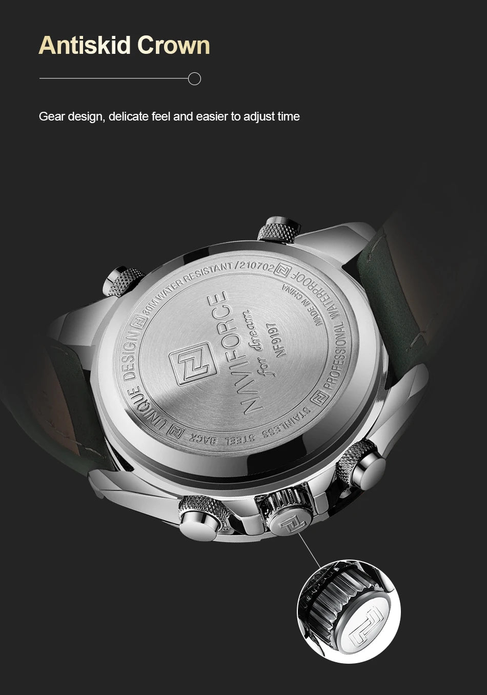 NAVIFORCE montre militaire pour hommes chronographe multifonction sport 3ATM étanche avec alarme affichage jour et Date horloge cadeaux masculins MAEJORKEN