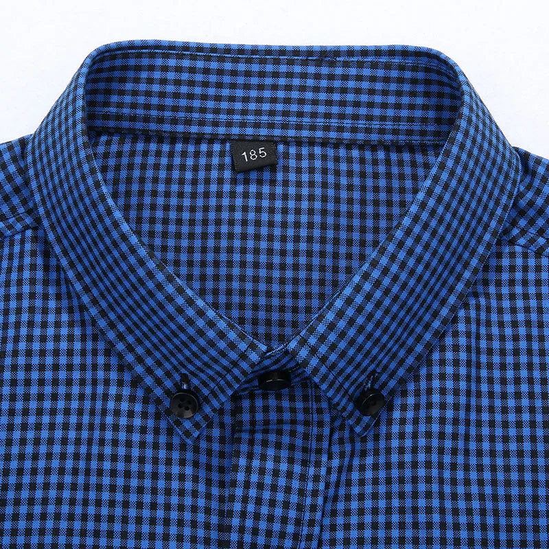 Chemises à carreaux confortables manches courtes, pur coton grande taille du M au 8XL
