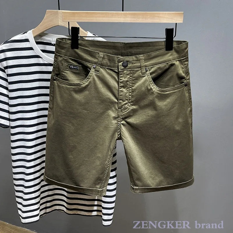 Short d'été grande taille pour hommes, culotte ample surdimensionnée, pantalon moyen, section fine, extensible, en coton, décontracté, 42 44 46 MAEJORKEN