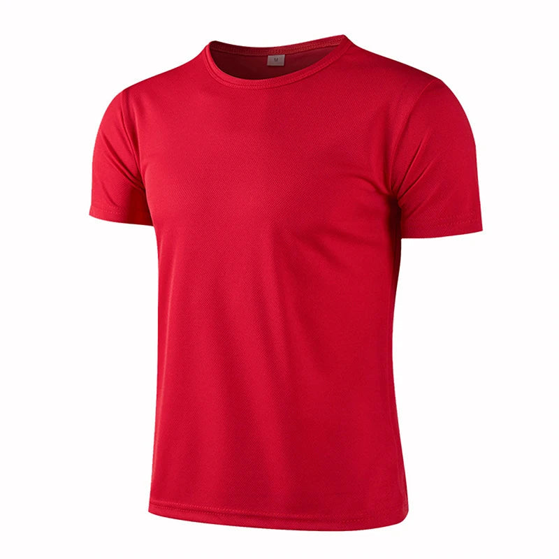T-shirt de sport à manches courtes à séchage rapide pour hommes et femmes, maillot de gym, chemise de fitness, t-shirt de course, vêtements de sport respirants pour adolescents MAEJORKEN