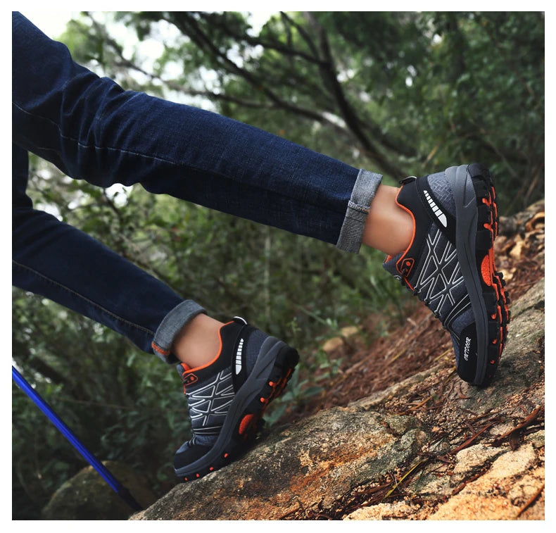 Chaussures de randonnée en maille pour hommes, souliers de voyage respirants, imperméables, pour plein air, chasse, pêche, montagne, équitation, sport MAEJORKEN