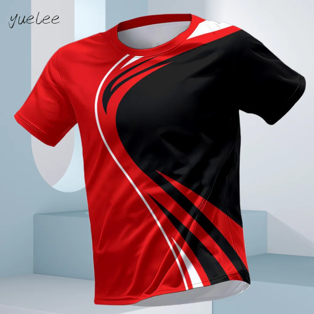 T-Shirt d'été à manches courtes pour hommes, respirant, course à pied, Fitness, sport, décontracté, col rond, surdimensionné, hauts quotidiens pour hommes MAEJORKEN