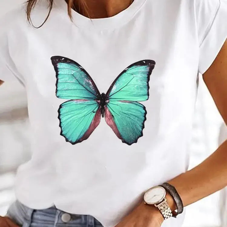 T-shirt col rond femme, humoristique et décontracté, Y2K, années 90 du S au 3XL MAEJORKEN