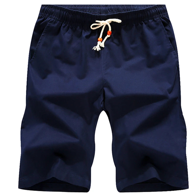 Flambant neuf court été décontracté blanc Shorts hommes été basique court hommes coréen mince coton polyvalent mode hommes pantalons de plage MAEJORKEN