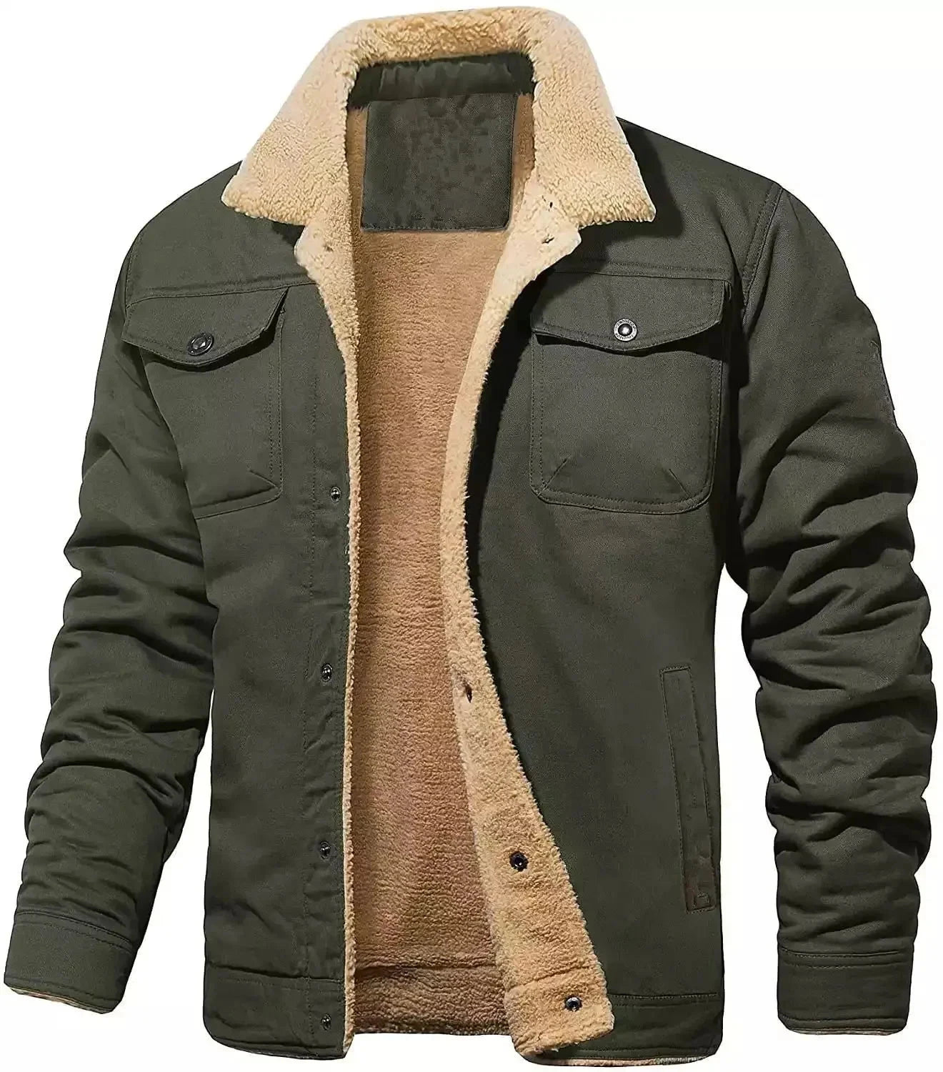 Veste d'automne/hiver  en coton velours à la mode du S au 5XL MAEJORKEN