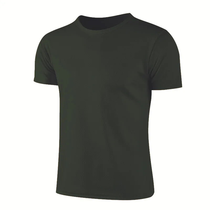 T-shirt de sport à manches courtes à séchage rapide pour hommes et femmes, maillot de gym, chemise de fitness, t-shirt de course, vêtements de sport respirants pour adolescents MAEJORKEN