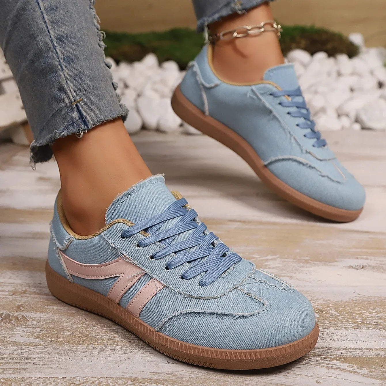 Femmes chaussures De créateur confortable Ballet baskets automne appartements anti-dérapant semelle souple décontracté quotidien marche baskets Zapatos De Mujer MAEJORKEN