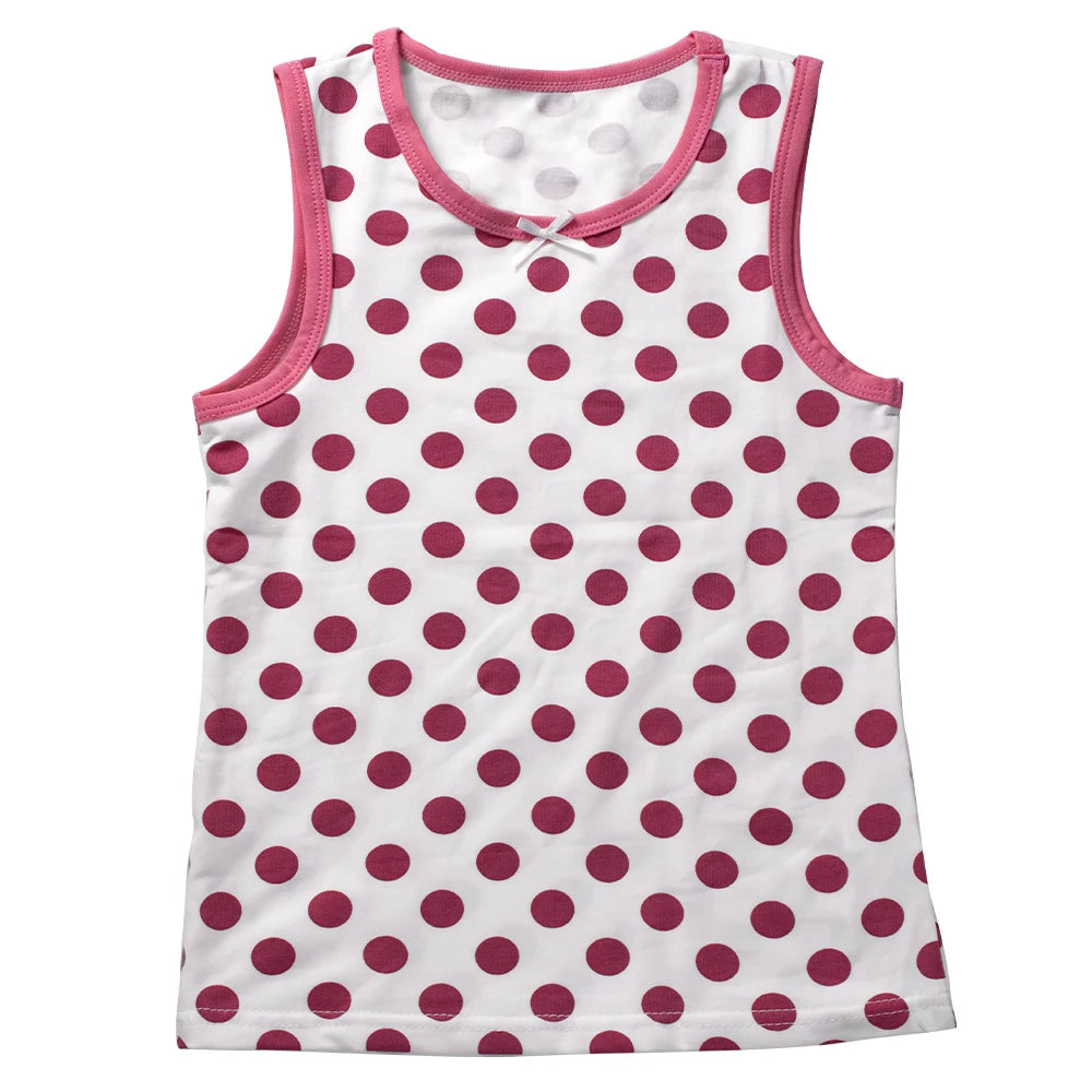 Débardeur d'été pour enfants filles, t-shirt sans manches, gilet à fleurs de dessin animé, Camisoles, maillot de corps en coton, t-shirts pour jeunes adolescents, 2024 MAEJORKEN