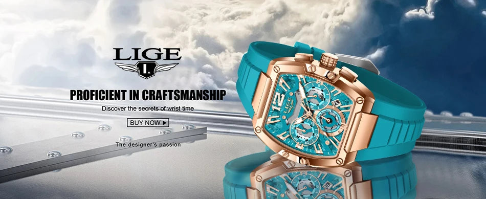 LIGE hommes montre haut tendance marque de luxe Silicone montre militaire hommes sport décontracté étanche Date Quartz montres pour hommes MAEJORKEN
