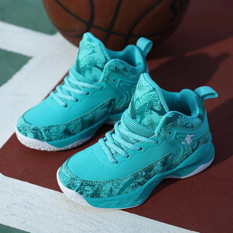 2025 chaussures de Basket-ball pour enfants baskets nouveaux garçons marque semelle épaisse antidérapant enfants chaussures de sport enfant garçon Basket formateur chaussures MAEJORKEN