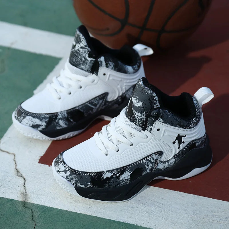 2025 chaussures de Basket-ball pour enfants baskets nouveaux garçons marque semelle épaisse antidérapant enfants chaussures de sport enfant garçon Basket formateur chaussures MAEJORKEN