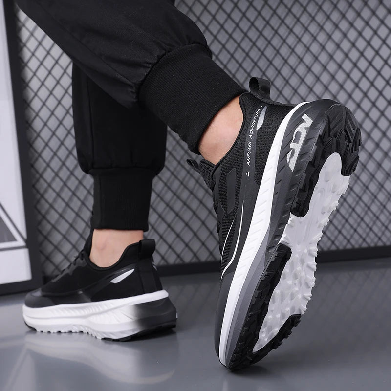 Chaussures de marche hommes en plein air antidérapant bonne qualité à la mode plat résistant à l'usure respirant baskets Sport décontracté chaussures de course homme MAEJORKEN