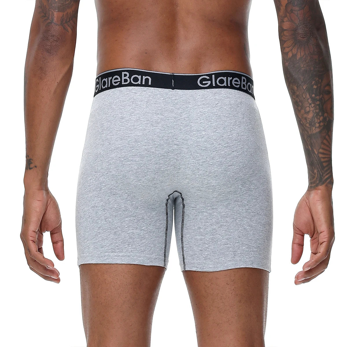 4 pièces ensemble mi-long Boxer Shorts sous-vêtements masculins coton respirant hommes caleçons pour hommes Homme Boxershorts glisse culotte douce MAEJORKEN