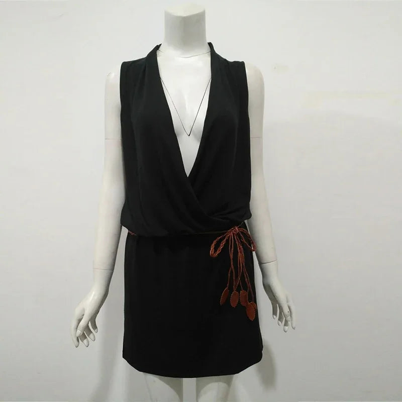Mini robe de plage brodée personnalisée pour femmes, décontractée du S au 2XL MAEJORKEN