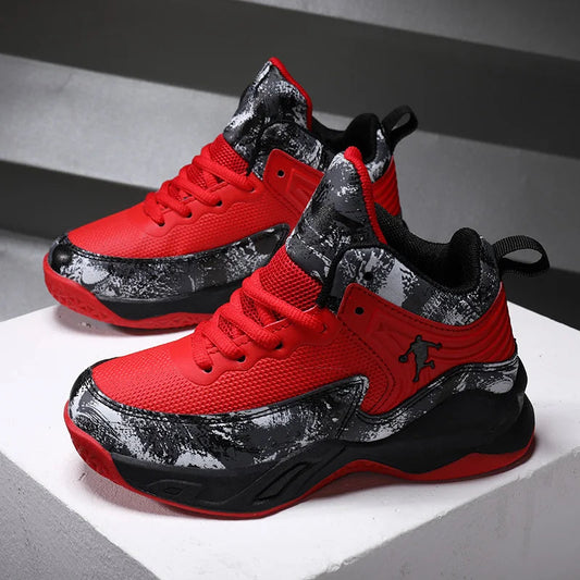 2025 chaussures de Basket-ball pour enfants baskets nouveaux garçons marque semelle épaisse antidérapant enfants chaussures de sport enfant garçon Basket formateur chaussures MAEJORKEN
