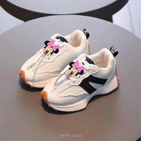 Mickey canard chaussures point enfants baskets confortable printemps automne pour les filles dessin animé enfants chaussures de course MAEJORKEN