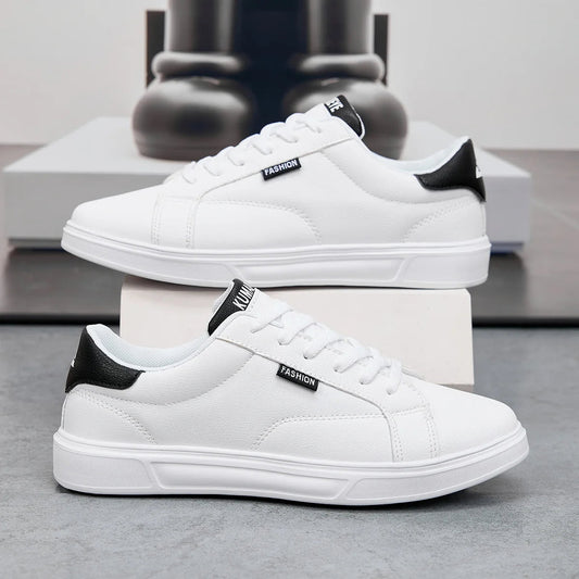 Hommes chaussures confortable décontracté pour femmes baskets en cuir blanc léger marche plat Sport de plein air course Tennis zapatillas MAEJORKEN