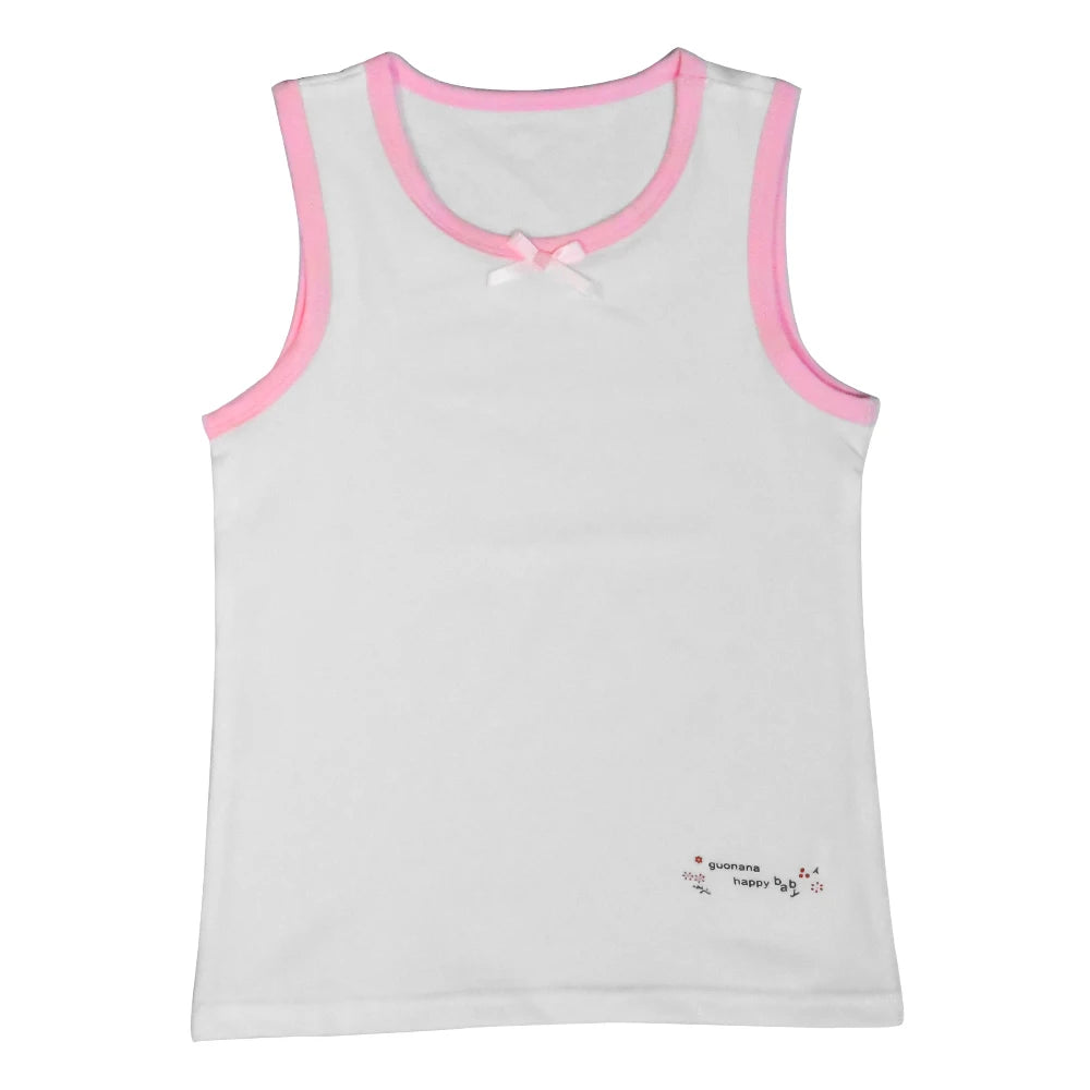 Débardeur d'été pour enfants filles, t-shirt sans manches, gilet à fleurs de dessin animé, Camisoles, maillot de corps en coton, t-shirts pour jeunes adolescents, 2024 MAEJORKEN