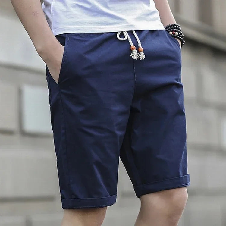 Flambant neuf court été décontracté blanc Shorts hommes été basique court hommes coréen mince coton polyvalent mode hommes pantalons de plage MAEJORKEN