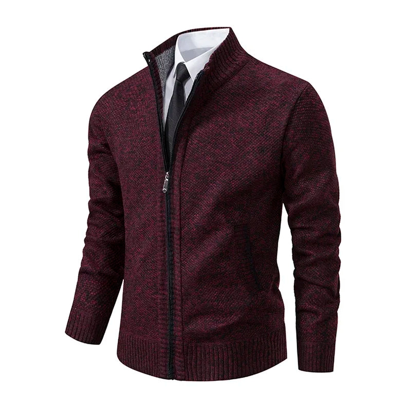 Cardigan zippé avec poche confortable et stylé du M au 4XL
