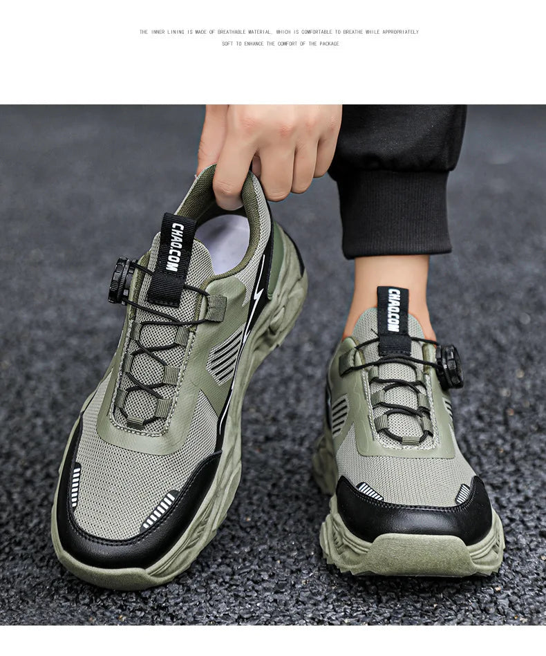 Baskets de tennis respirantes pour hommes, chaussures de course à plateforme décontractées, chaussures de sport de luxe, chaussures non aldes, confortables, quatre saisons, extérieur MAEJORKEN