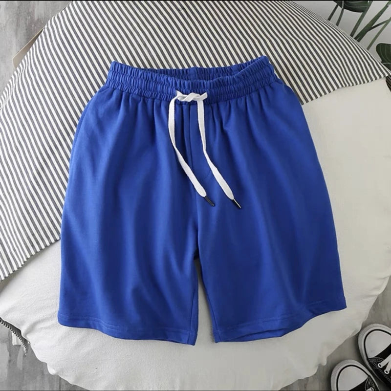 Nouveaux hommes d'été maille courte salle de sport musculation décontracté Shorts amples en plein air Fitness plage pantalons courts couleur unie mâle pantalon de survêtement MAEJORKEN