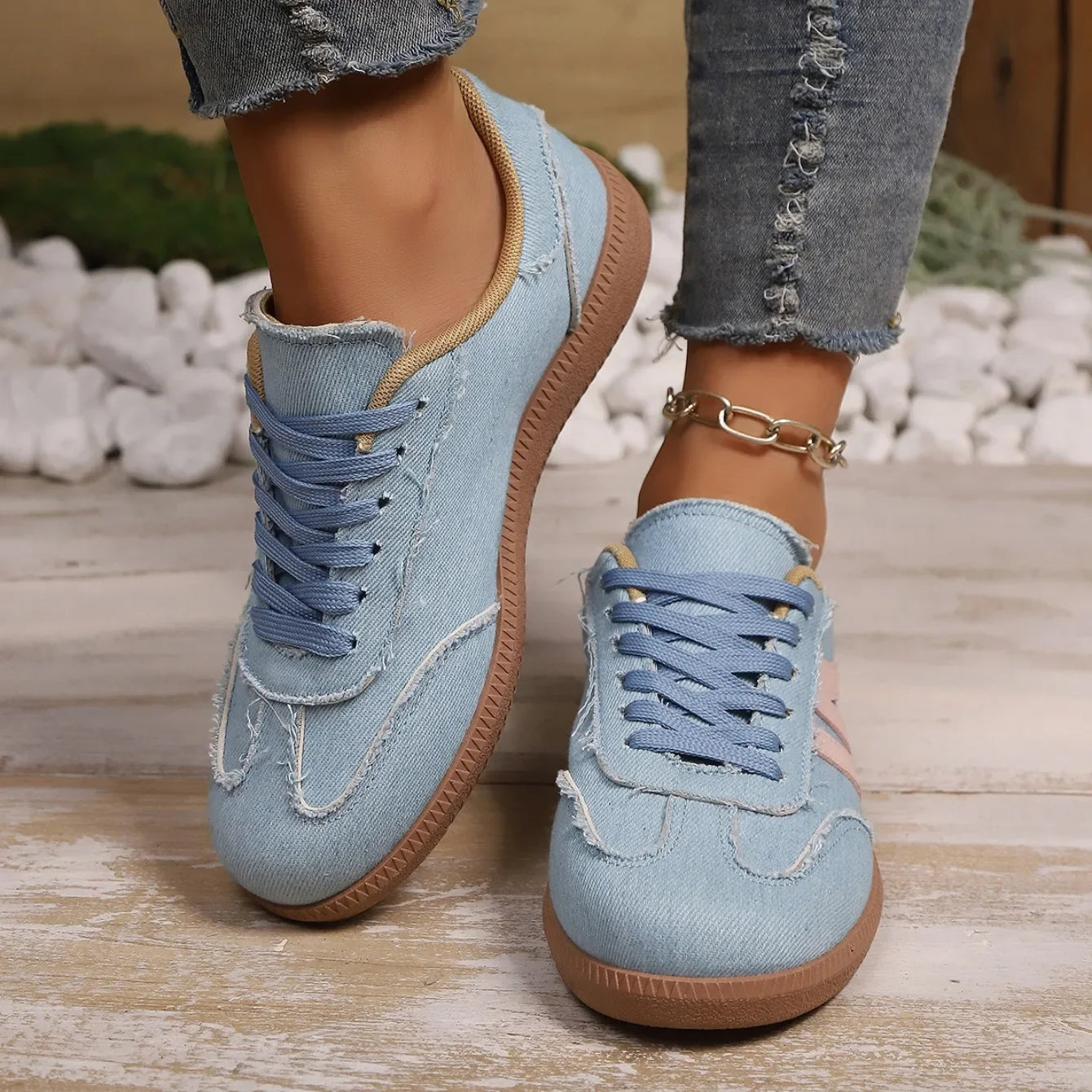 Femmes chaussures De créateur confortable Ballet baskets automne appartements anti-dérapant semelle souple décontracté quotidien marche baskets Zapatos De Mujer MAEJORKEN