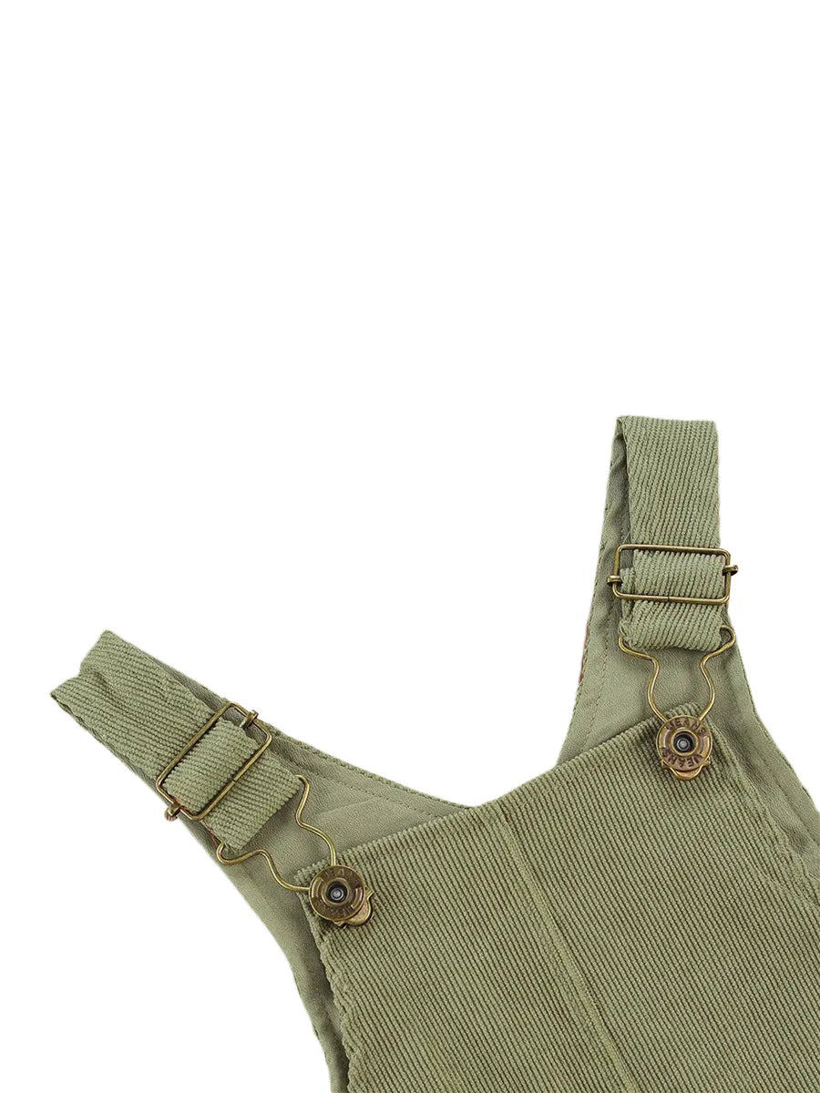Combinaison pantalon à bretelles unisexe pour bébé de 0 à 24 mois, avec boutons, couleur unie, pour tout-petits garçons et filles MAEJORKEN
