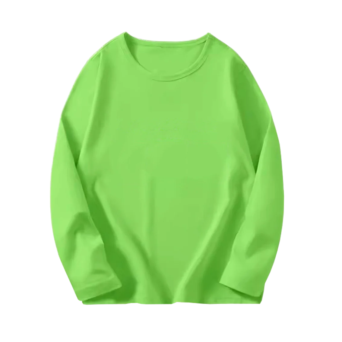 8 couleurs enfants coton à manches longues col rond t-shirt garçons fille printemps automne mince Tops basiques adolescent 6 8 10 12 ans MAEJORKEN