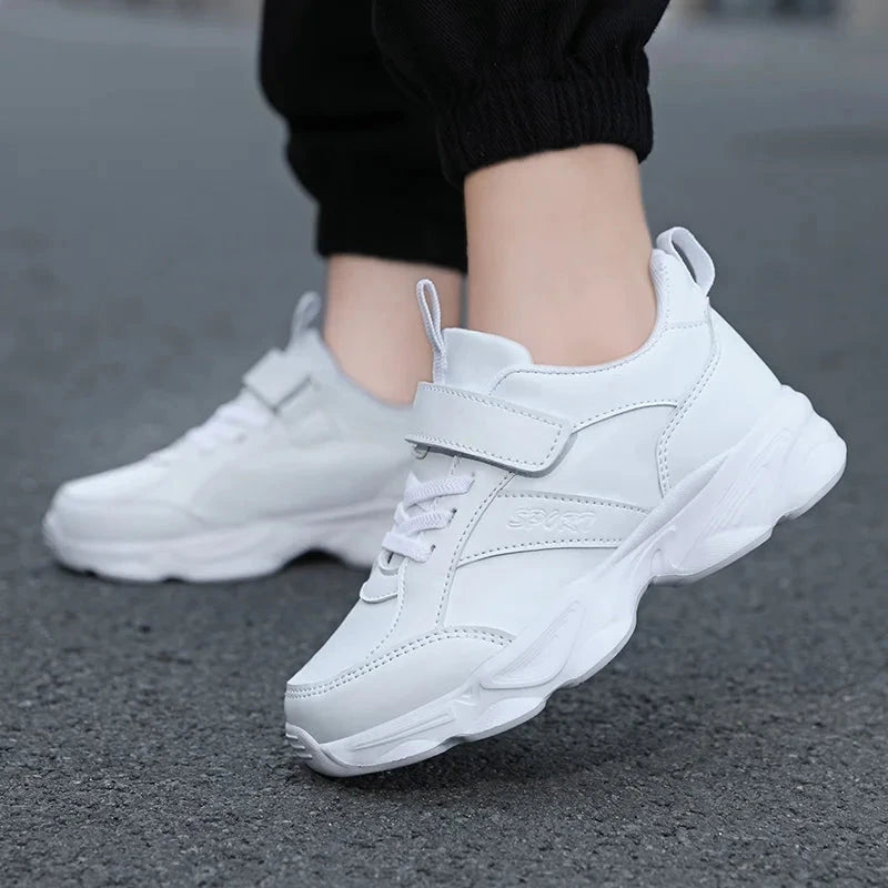 Chaussures de sport coordonnantes pour enfants, respirantes, noires, chaussures d'école, marche, course décontractée, rencontre, garçons, filles, étudiant, mode MAEJORKEN