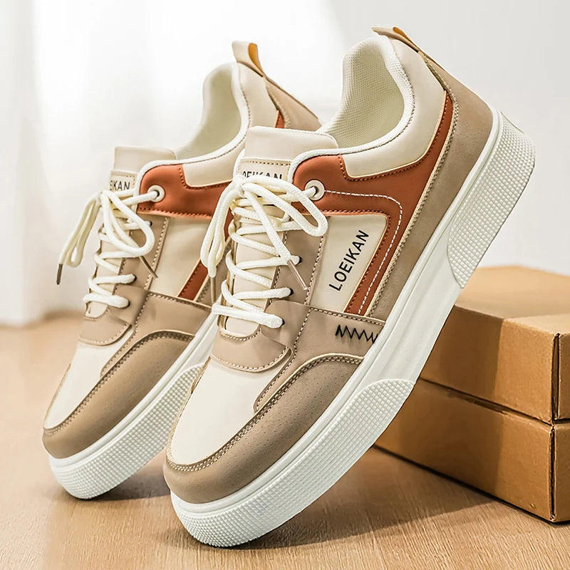 Loiekan Baskets décontractées pour hommes, chaussures à plateforme colorées, respirantes et légères, pour la marche MAEJORKEN