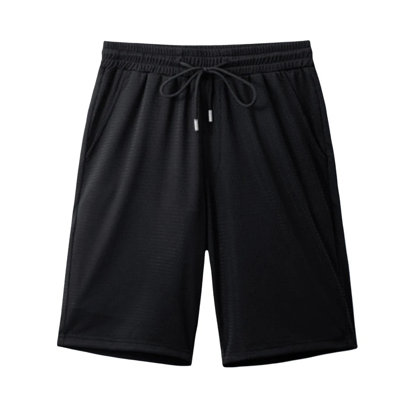 Nouveaux hommes d'été maille courte salle de sport musculation décontracté Shorts amples en plein air Fitness plage pantalons courts couleur unie mâle pantalon de survêtement MAEJORKEN