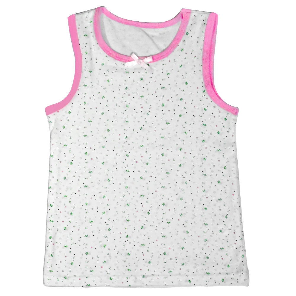 Débardeur d'été pour enfants filles, t-shirt sans manches, gilet à fleurs de dessin animé, Camisoles, maillot de corps en coton, t-shirts pour jeunes adolescents, 2024 MAEJORKEN