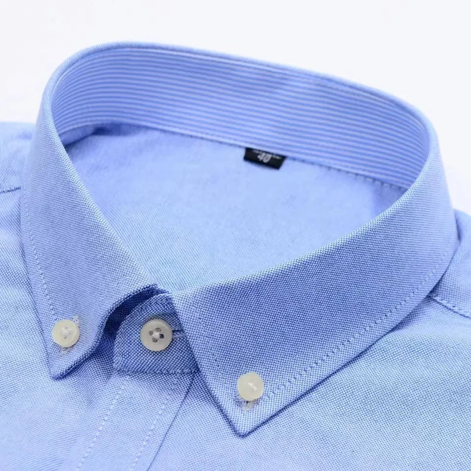 Chemise à manches longues  100% coton oxford