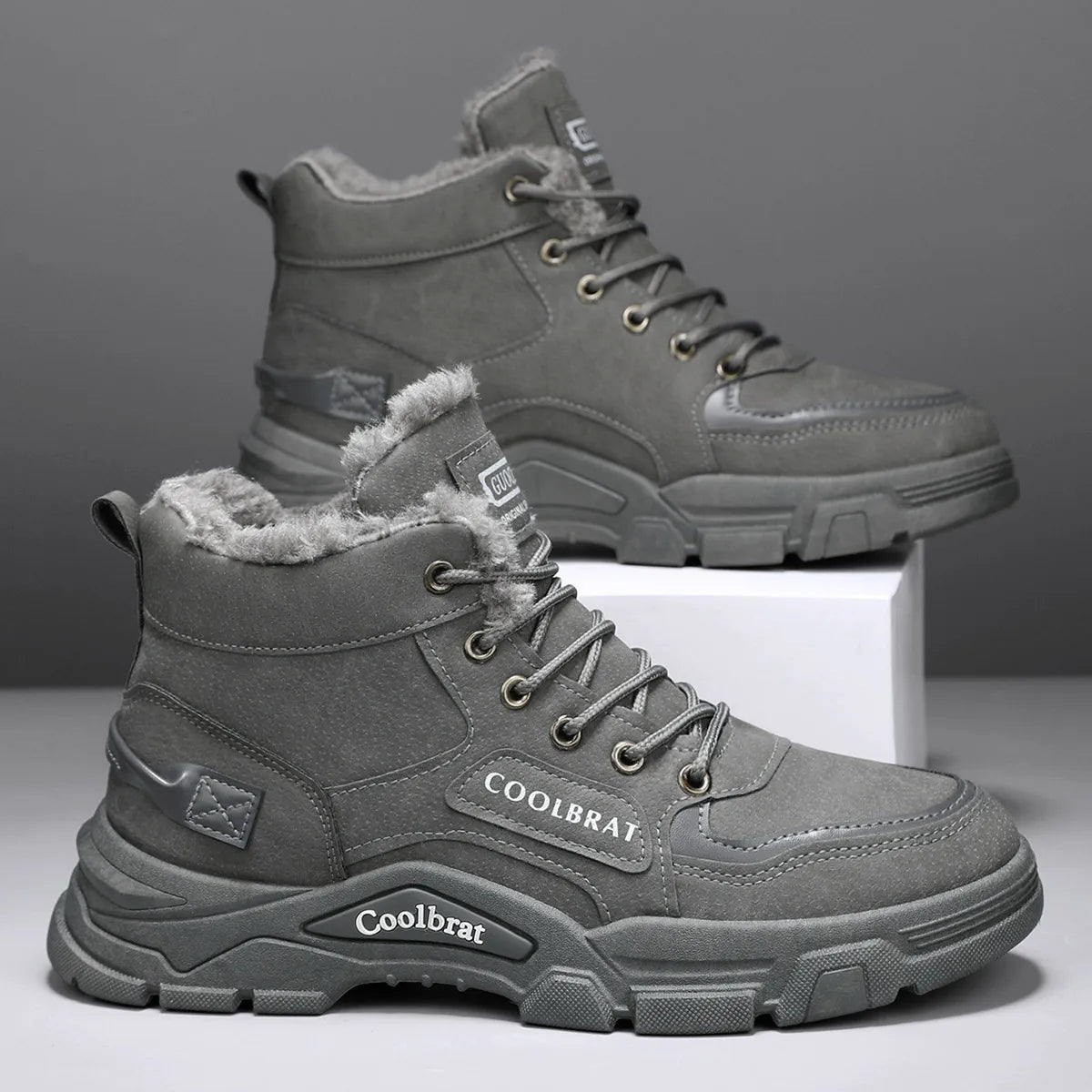 2025 nouveau style, tendance, à la mode, bottes en coton, chaudes, résistantes à l'usure, confortables, simples MAEJORKEN