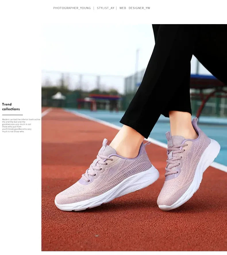 Baskets d'été respirantes pour femmes, semelle souple, plateforme confortable, baskets décontractées en maille, chaussures d'entraînement légères antidérapantes MAEJORKEN