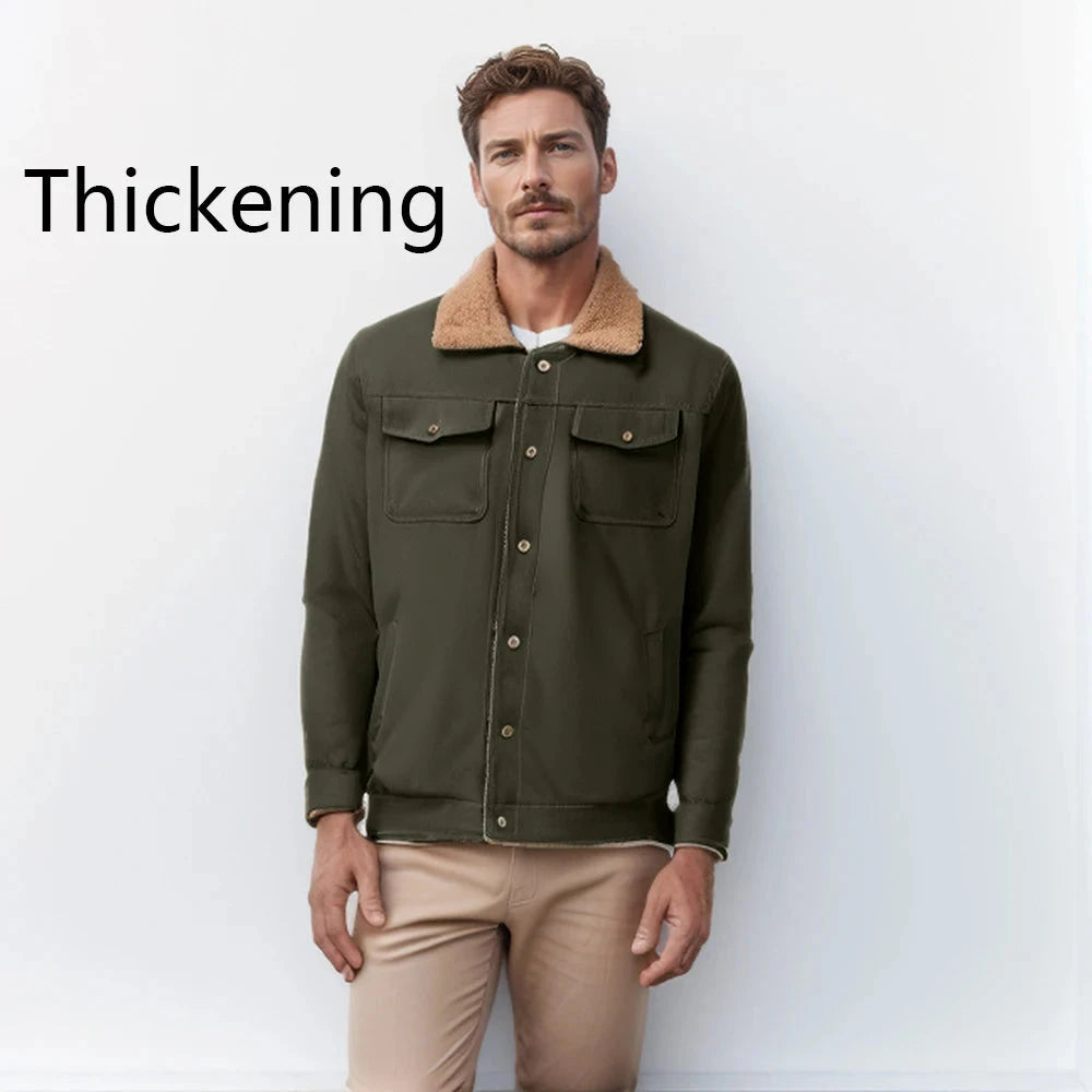 Veste d'automne/hiver  en coton velours à la mode du S au 5XL MAEJORKEN