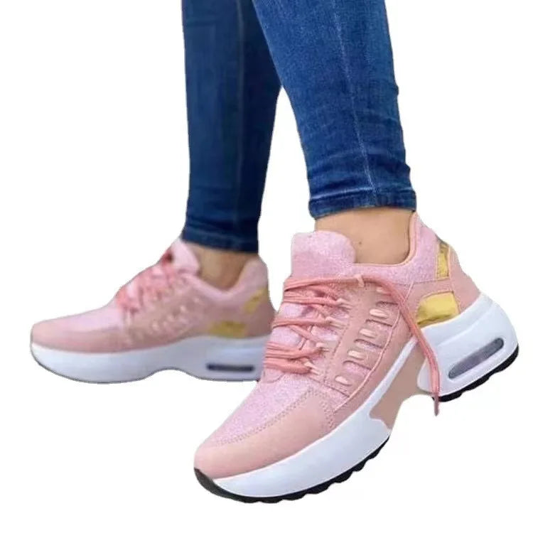 Chaussures en maille pour femmes baskets respirant course sport femmes chaussures de Tennis randonnée en plein air formation femme chaussures de sport semelle souple MAEJORKEN