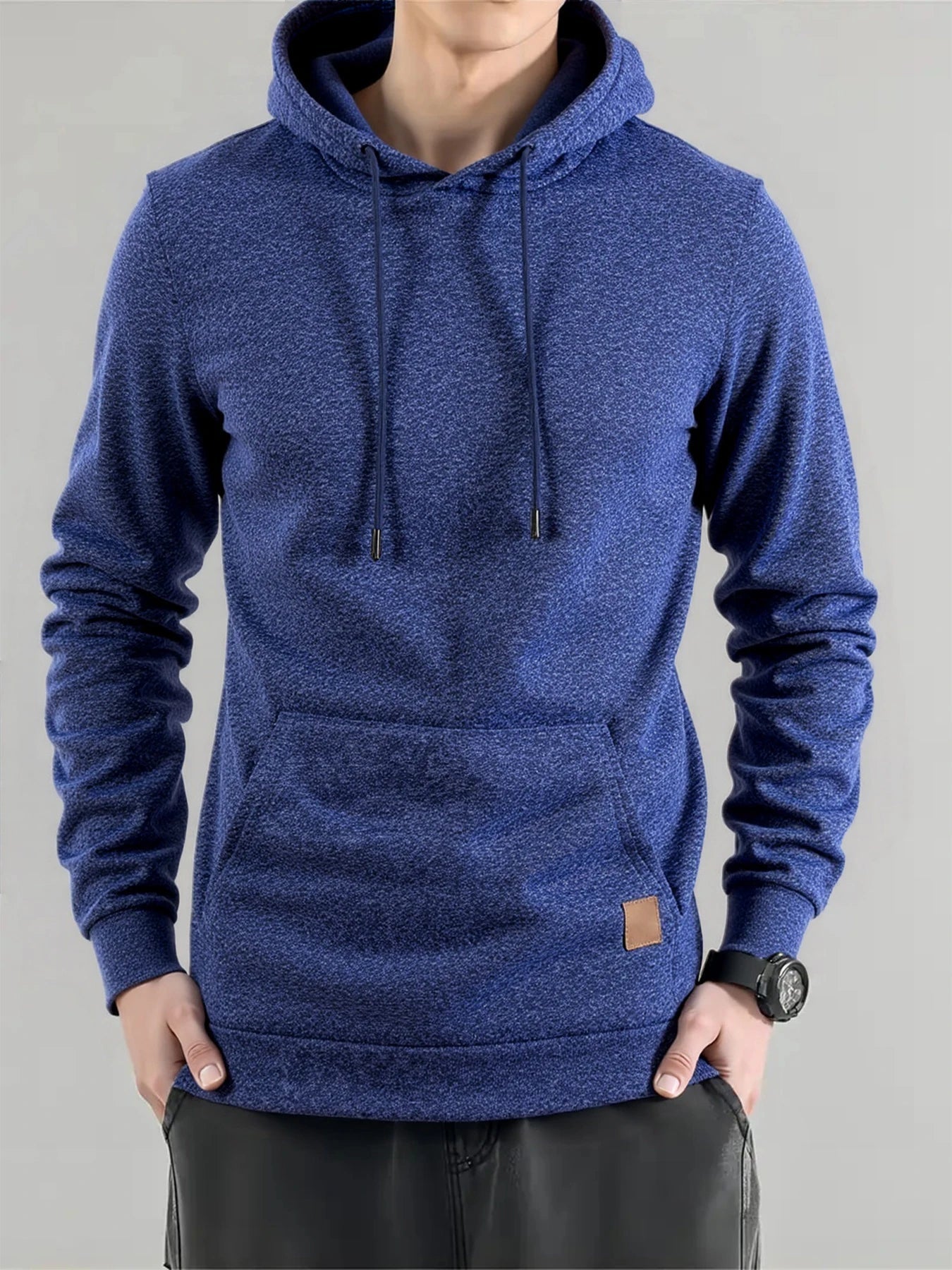Sweat-shirt nouveau printemps automne Streetwear mode vêtements d'extérieur hommes couleur unie sweat à capuche décontracté ample polaire manteaux hommes vêtements MAEJORKEN