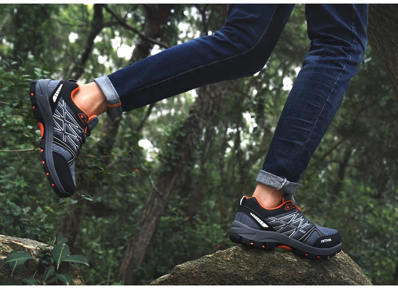 Chaussures de randonnée en maille pour hommes, souliers de voyage respirants, imperméables, pour plein air, chasse, pêche, montagne, équitation, sport MAEJORKEN